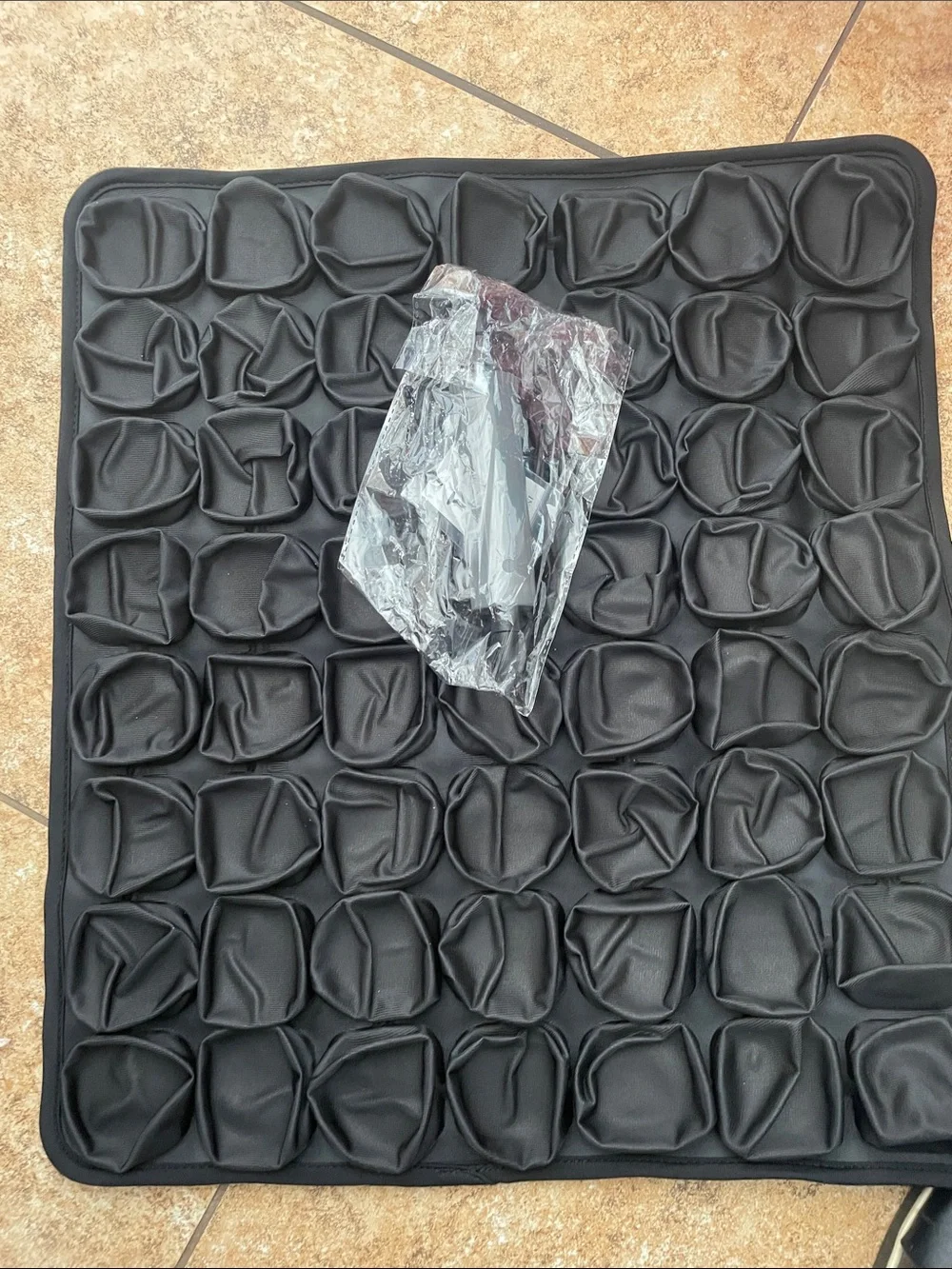 Black Padded Accessory Organizer Mat